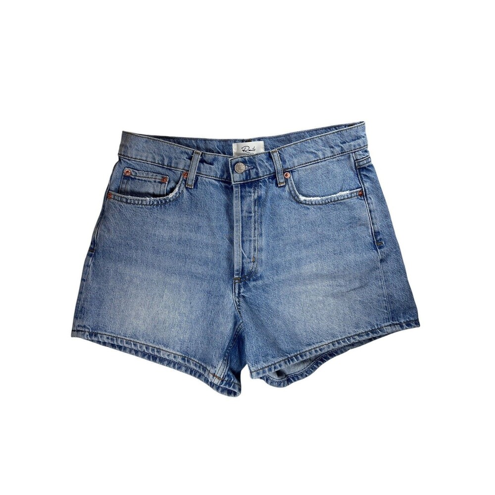 Rails Relaxed Denim Shorts Lakeside Wash High Rise Mom Shorts Size 27